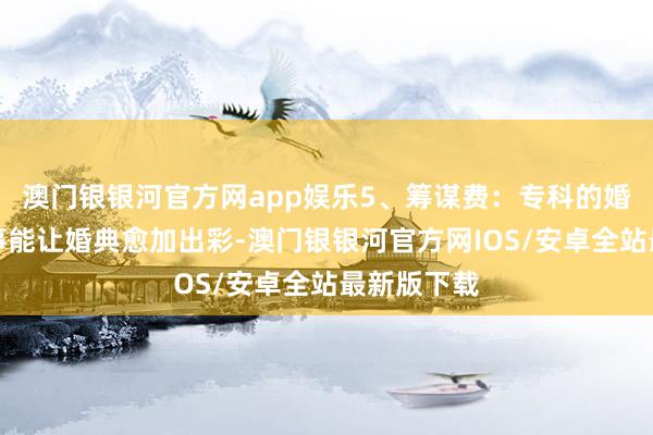 澳门银银河官方网app娱乐5、筹谋费：专科的婚典筹谋处事能让婚典愈加出彩-澳门银银河官方网IOS/安卓全站最新版下载