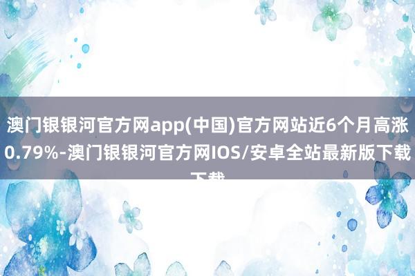 澳门银银河官方网app(中国)官方网站近6个月高涨0.79%-澳门银银河官方网IOS/安卓全站最新版下载