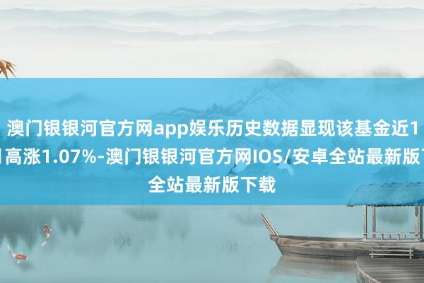 澳门银银河官方网app娱乐历史数据显现该基金近1个月高涨1.07%-澳门银银河官方网IOS/安卓全站最新版下载