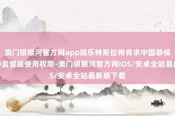 澳门银银河官方网app娱乐特斯拉将肯求中国恭候批准FSD监督版使用权限-澳门银银河官方网IOS/安卓全站最新版下载