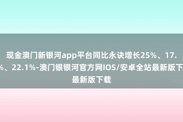 现金澳门新银河app平台同比永诀增长25%、17.9%、22.1%-澳门银银河官方网IOS/安卓全站最新版下载